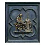 St Luke the Evangelist, Panel C of the North Doors of the Baptistery of San Giovanni, 1403-24 Giclée-tryk af Lorenzo Ghiberti