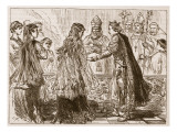 Marriage of Henry I and Matilda, Illustration from 'Cassell's Illustrated History of England' Giclee Print by English School 