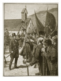 Muster of the Irish at Mullinahone, Illustration from 'Cassell's Illustrated History of England' Giclee Print by William Barnes Wollen