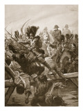 When the Remnant of the Guard Was Seen Clearing a Way for the Emperor, There Was a Rush Giclee Print by Paul Hardy