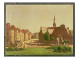 The Palace Square and Holmens Kirke, from a Window in Christiansborg Castle, in Copenhagen, 1866 Lámina giclée por Constantin Hansen The Palace Square and Holmens Kirke, from a Window in Christiansborg Castle, in Copenhagen, 1866 Lámina giclée por Constantin Hansen