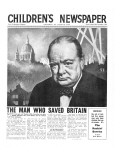 Winston Churchill: the Man Who Saved Britain, Front Page of 'The Children's Newspaper' reproduction procédé giclée par English School 