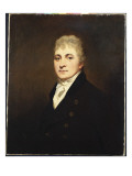 Portrait of Thomas Bissland, Half Length, Wearing a Black Coat and White Stock Giclee Print by Sir Henry Raeburn