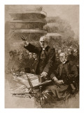 The Archbishop of Canterbury at the Demonstration in the Royal Albert Hall, 1893 Giclee Print by Walter Wilson