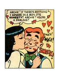 Archie Comics Retro: Archie and Veronica Comic Panel; Smack! (Aged) Print