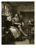 Shakespeare's Courtship, Illustration from 'Hutchinson's Story of the British Nation', C.1923 Giclee-trykk av Thomas Brooks Shakespeare's Courtship, Illustration from 'Hutchinson's Story of the British Nation', C.1923 Giclee-trykk av Thomas Brooks