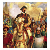 The Duke of Guise Returns to Paris in Triumph in 1588 after Defeating the French Protestant Rebels. Reproduction procédé giclée par John Millar Watt