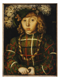 Portrait of Johann Friedrich, Later Kurfuerst Der Grossmuetige Von Saschen, 1509 Lámina giclée por Lucas Cranach the Elder