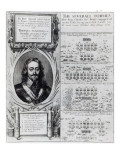 Portrait of King Charles I with Diagrams Showing the Formation of His Troops During  Bishops' War reproduction procédé giclée par Wenceslaus Hollar