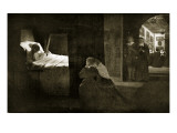 The Death of Cromwell, 1658, Illustration from 'Hutchinson's Story of the British Nation', C.1923 Giclee Print by David Wilkie Wynfield
