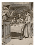 Trial of Buckingham, Illustration from 'Cassell's Illustrated History of England' Giclée-Druck von English School 