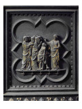 The Disciples Visit Jesus, Fourteenth Panel of the South Doors of the Baptistery of San Giovanni reproduction procédé giclée par Andrea Pisano