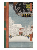 Kinryuzan Temple at Asakusa, from the Series 'One Hundred Views of Famous Places in Edo' reproduction procédé giclée par Ando Hiroshige