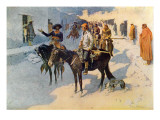 Zebulon Pike Entering Santa Fe, Illustration Published in 'Collier's Weekly', 1906 Lámina giclée por Frederic Sackrider Remington Zebulon Pike Entering Santa Fe, Illustration Published in 'Collier's Weekly', 1906 Lámina giclée por Frederic Sackrider Remington