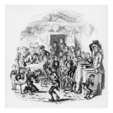 The Internal Economy of Dotheboys Hall, Illustration from `Nicholas Nickleby' by Charles Dickens Giclee-trykk av Hablot Knight Browne The Internal Economy of Dotheboys Hall, Illustration from `Nicholas Nickleby' by Charles Dickens Giclee-trykk av Hablot Knight Browne