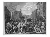 A Representation of the March of the Guards Towards Scotland in the Year 1745, Published 1750 Giclee Print by William Hogarth