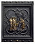 The Baptism of the Disciples, Ninth Panel of the South Doors of the Baptistery of San Giovanni reproduction procédé giclée par Andrea Pisano