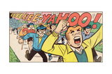 Archie Comics Retro: Archie Comic Panel; Archie, Dilton and Gang (Aged) Giclee Print