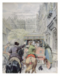 Assassination of Henri Iv by Francois Ravaillac in the Rue De La Ferronerie on 14th May 1610 Giclee Print by Maurice Leloir