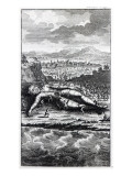 Gulliver Captured by the Lilliputians, Illustration from 'Gulliver's Travels' by Jonathan Swift Giclee Print by English School 