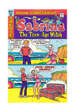 Archie Comics Retro: Sabrina The Teenage Witch Comic Book Cover 70 (Aged) Kunstdruck