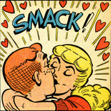 Archie Comics Retro: Archie and Betty Comic Panel; Smack! (Aged) Art