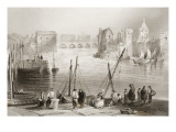 View of Galway from the Claddagh, County Galway, Ireland, from 'scenery and Antiquities of Ireland' Lámina giclée por William Henry Bartlett View of Galway from the Claddagh, County Galway, Ireland, from 'scenery and Antiquities of Ireland' Lámina giclée por William Henry Bartlett