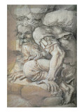 Giant, Sketch for the Fresco of the Fall of the Giants, Palazzo Del Te, Mantua, 1531/32 Giclee Print by Romano 