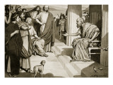 Socrates Addressing the Athenians, Illustration from 'Hutchinson's History of the Nations', 1915 Giclee Print by Dudley Heath