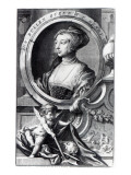 Anne Boleyn, Engraved by Jacobus Houbraken, 1738 Giclee Print by Hans Holbein the Younger