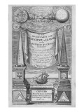 Title-Page to 'Of the Advancement and Proficience of Learning' by Francis Bacon, 1640 Giclee Print by William Marshall