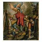 Michelangelo Buonarrotti Painting the Sistine Chapel Giclee Print by Jack Hayes