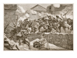 The Gross of the Bulgarian Column Made a Dashing Assault Upon the Town Giclee Print by Richard Caton Woodville