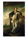 Capt. Philemon Pownall in Naval Uniform, 1762-65 Giclee Print by Joshua Reynolds
