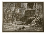 Capture of Bruce's Wife and Daughter at Tain, 1306 Giclee Print by Charles Ricketts