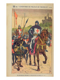 The Departure for the Crusades, Illustration from 'Histoire De France' by Jules Michelet Giclee Print by Louis Bombled