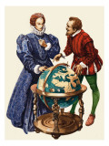 The Wonderful Story of Britain: Drake Sails around the World Giclee Print by Peter Jackson