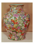 Famille Rose Vase with a Mille Fleurs Decoration, Qianlong Dynasty, 1736-96 Giclee Print by Chinese School 