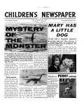 Mystery of the Monster, Front Page of 'The Children's Newspaper', March 1963 Giclee Print by English School 