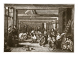 Lord Shaftesbury's Visit to the Westminster Ragged School of Industry Giclee-trykk av Alexander Blaikley Lord Shaftesbury's Visit to the Westminster Ragged School of Industry Giclee-trykk av Alexander Blaikley