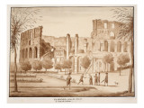 View of the Colosseum from the Side of St. John Lateran, 1833 Giclee Print by Agostino Tofanelli