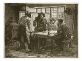The 'Nottingham Captain' and the Agitators at the 'White Horse' Giclee Print by Paul Hardy