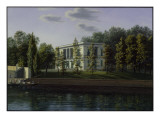 The New Pavilion in the Gardens of Charlottenburg Palace, C.1824-25 Giclee-trykk av Johann Wilhelm Gottfried Barth