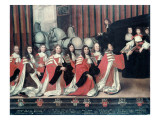 Louis Xiv Received by the Sheriffs in Toulouse Giclee Print by Antoine Durand