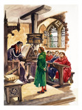 The Wonderful Story of Britain: Schools in the Middle Ages Giclee Print by Peter Jackson