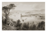 The Cork River from Below Glanmire Road, County Cork, Ireland reproduction procédé giclée par William Henry Bartlett
