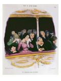 The Fifth Act at the Gaiety Theatre', Mid Nineteenth Century reproduction procédé giclée par Honore Daumier