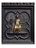 Faith, Panel B of the South Doors of the Baptistery of San Giovanni, 1336 reproduction procédé giclée par Andrea Pisano