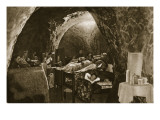 Cave-Dwellings on the English Coast Used as Air-Raid Shelters, 1940 Giclee Print by English Photographer 