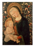 Madonna and Child Seated, Child Holding a Bird reproduction procédé giclée par Pier Francesco Fiorentino
